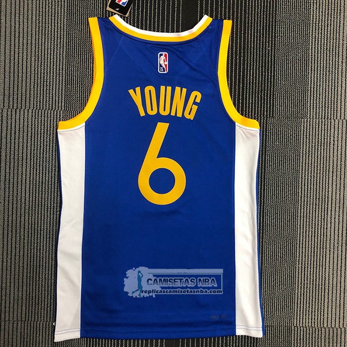 Camiseta Golden State Warriors Nick Young NO 6 Icon Azul